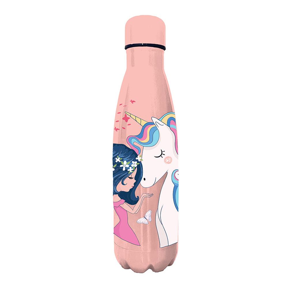 Θερμός Ανοξείδωτο Must Team Girl Unicorn 500ml με Καπάκι (587483)