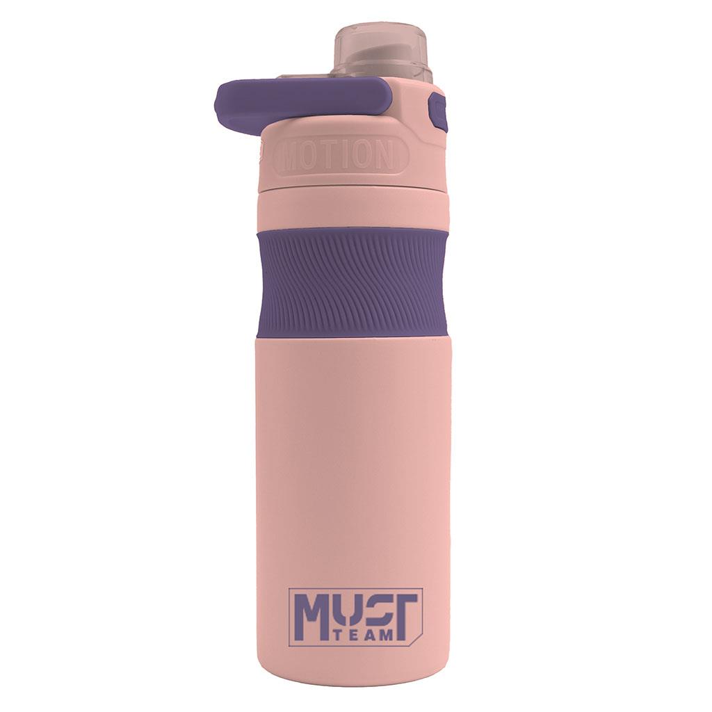 Θερμός 500ml Ανοξείδωτο Ροζ Απαλό Μωβ Must Team (587496) - Fun Planet