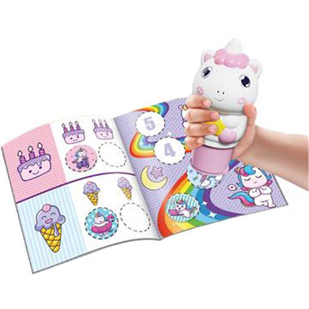 Stickers με Σφραγίδα Σετ 100 τεμάχια Unicorn 10x6x11,8εκ Luna Toys (623002) - Fun Planet