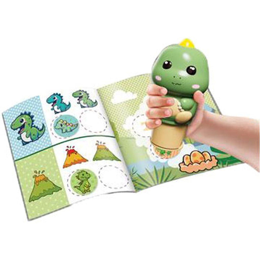 Stickers με Σφραγίδα Σετ 100 τεμάχια Dino 10x6x11,8εκ Luna Toys (623003) - Fun Planet