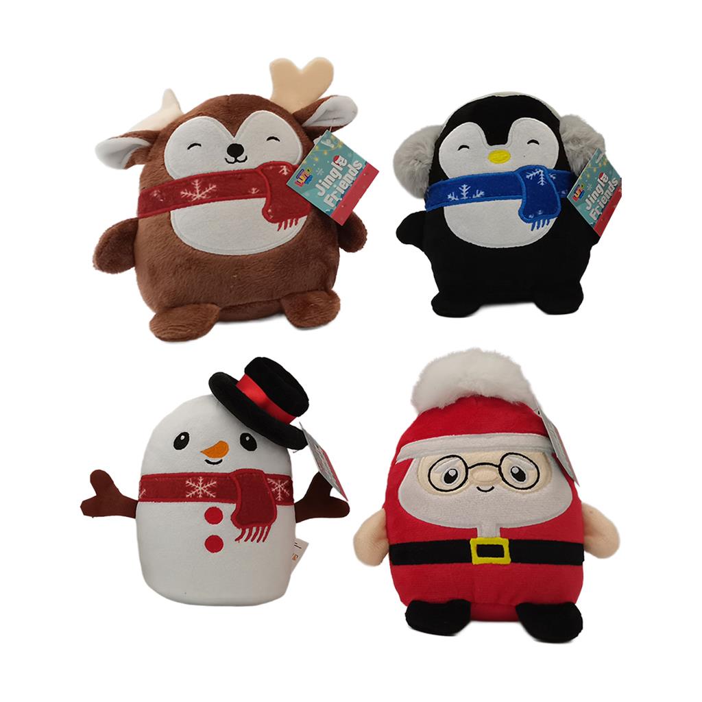 Λούτρινο Χριστουγεννιάτικο 12,5εκ Jingle Friends Luna Toys 1 τεμάχιο (623056)