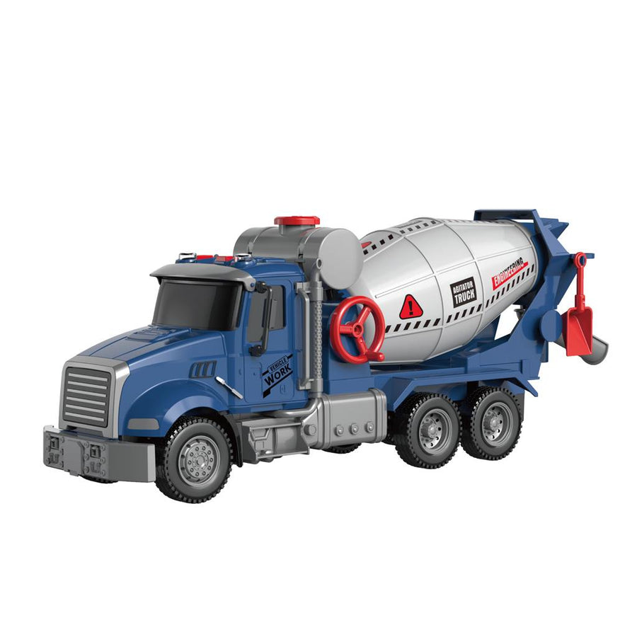 Φορτηγό Μπετονιέρα Friction 36x11x19cm Με Ήχο και Φως Luna Toys (623115)