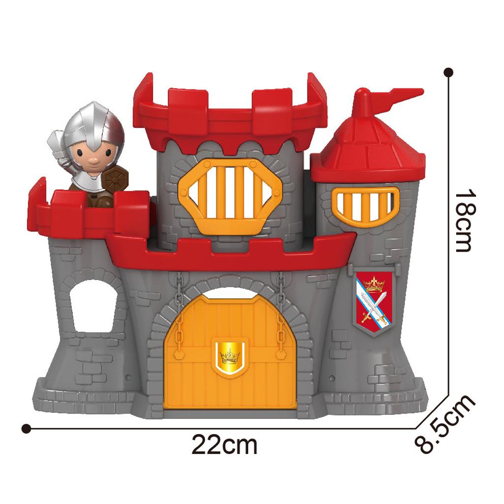 Κάστρο Ιππότης 8 τεμάχια 31,5x10x22,5cm Luna Toys (623223)