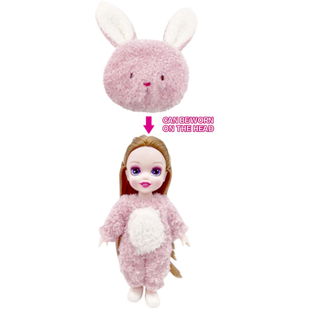 Τσάντα Πλάτης Λούτρινη με Κούκλα Luna Toys 20x9x27,5εκ (623228)