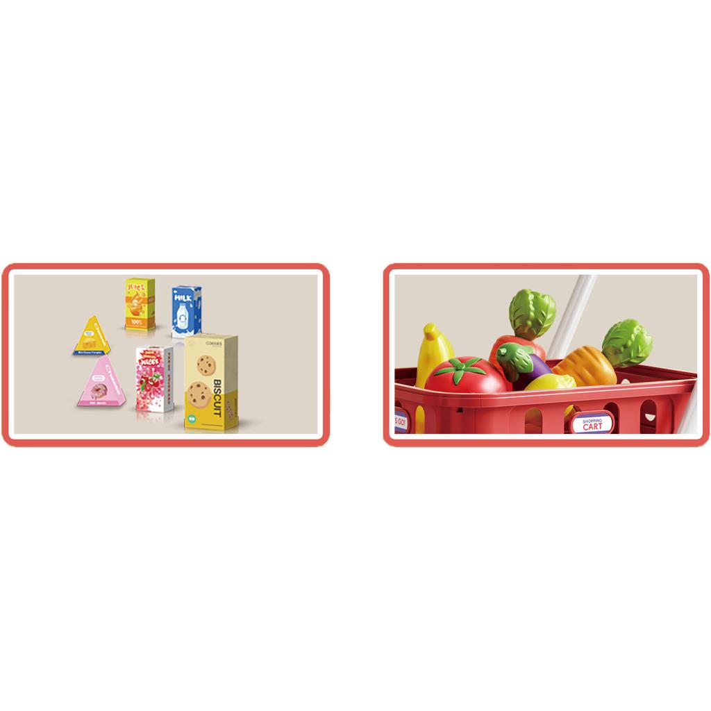 Supermarket Set 48 pieces with Light and Sound 48x41x82cm Luna Toys (622886)