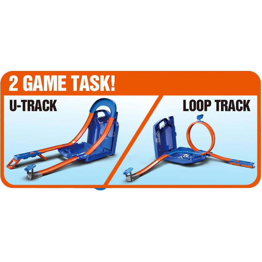 Μπετόνι Μπλε με Πίστα Εκτόξευσης και 6 Μεταλλικά Οχήματα 46,5x12x34cm Luna Toys (623246) - Fun Planet