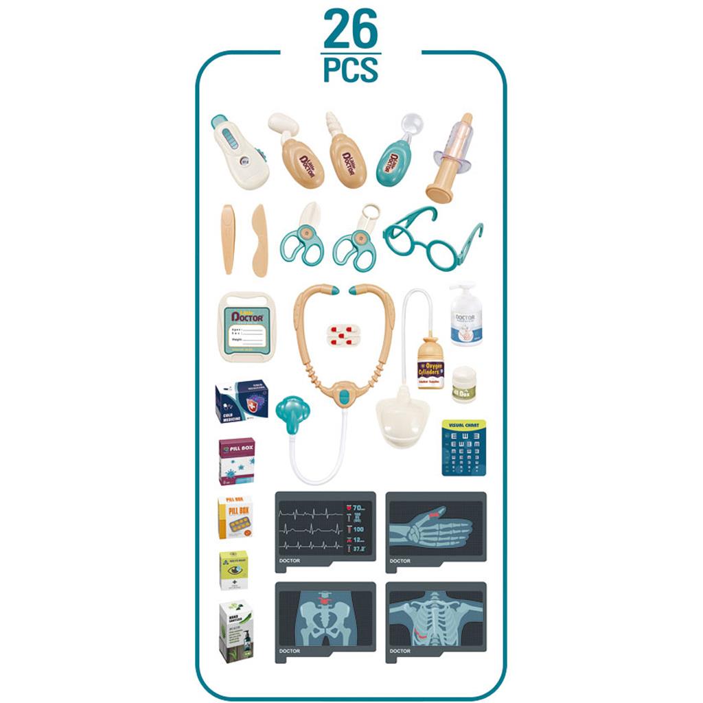 Ιατρείο με Φως και Ήxο 26 τεμάχια 46x12x37εκ Luna Toys (623350)