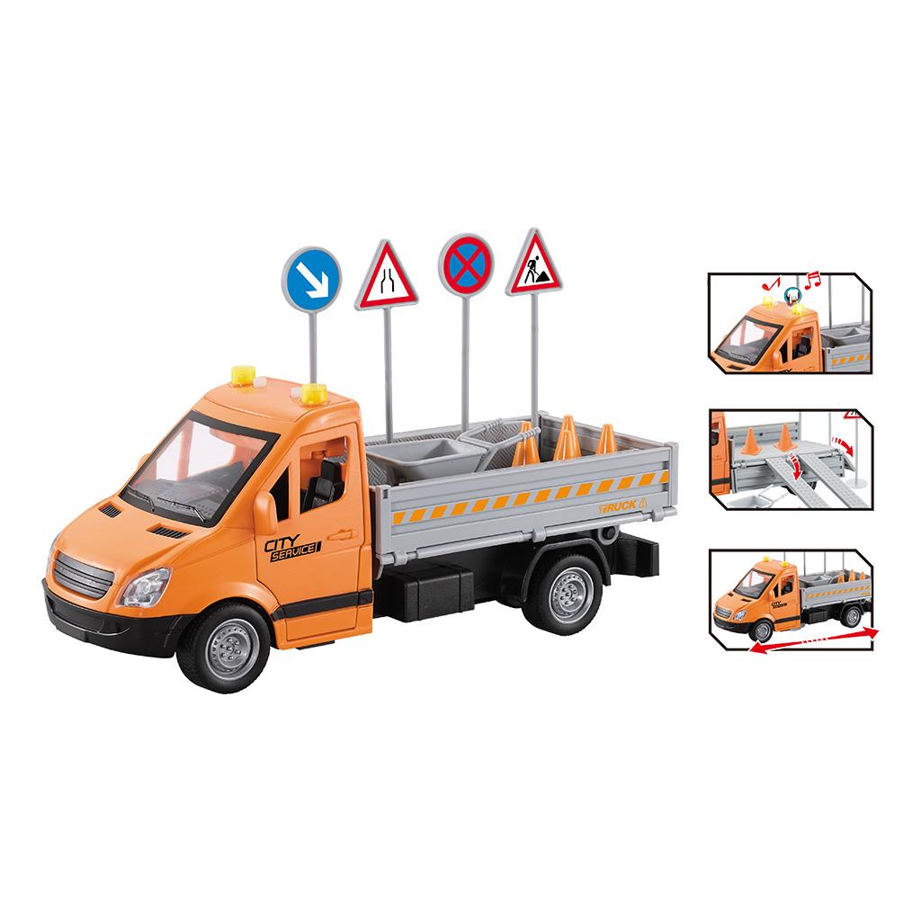 Friction Excavator Truck 25cm with Lights and Sounds (RJ002C)