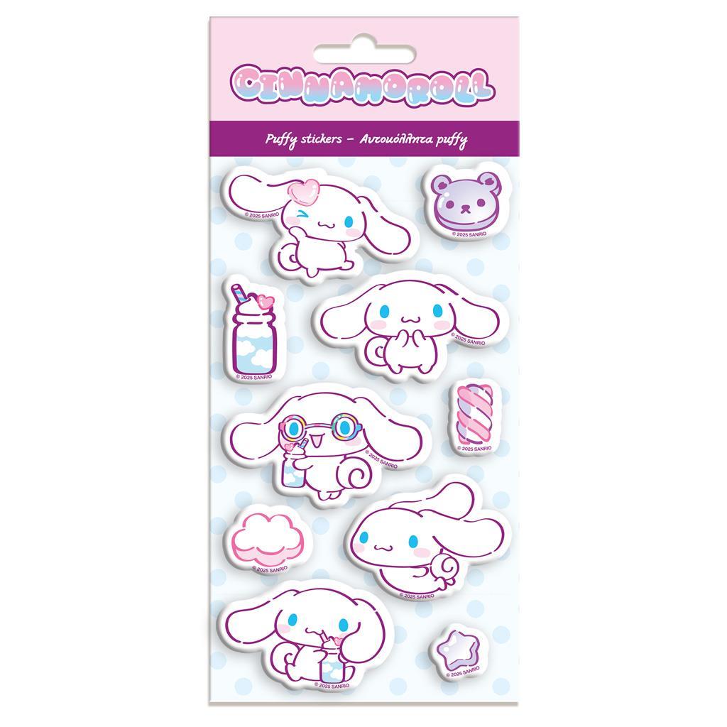 Αυτοκόλλητα Puffy 10x22εκ Cinnamoroll (490206) - Fun Planet