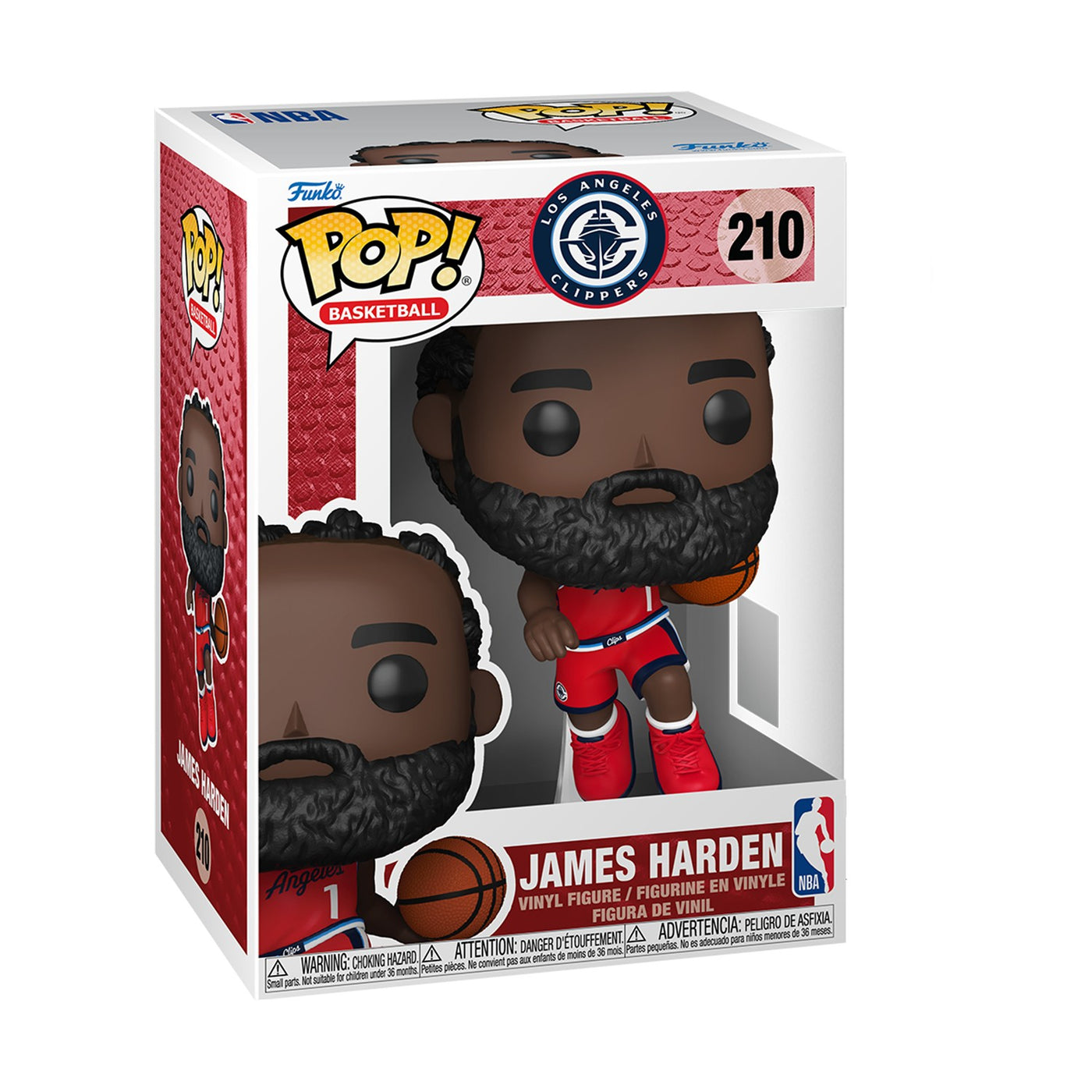Funko Pop! Basketball: Los Angeles Clippers - James Harden #210 Vinyl Figure (75118) - Fun Planet