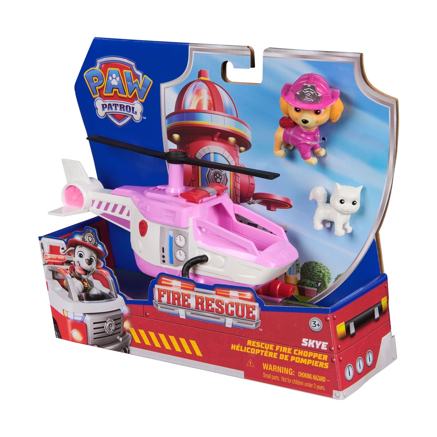 Paw Patrol: Fire Rescue - Skye Rescue Fire Chopper Vehicle (20151505) - Fun Planet