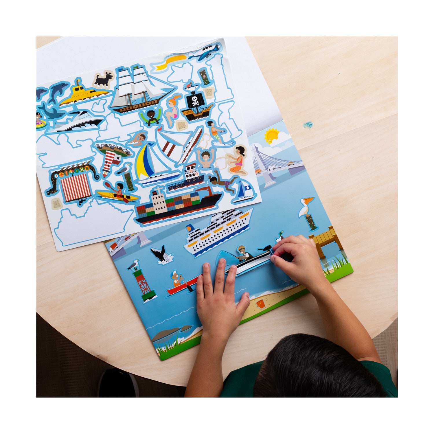Melissa & Doug Arts and Crafts Vehicles Reusable Sticker Pads (20155933) - Fun Planet