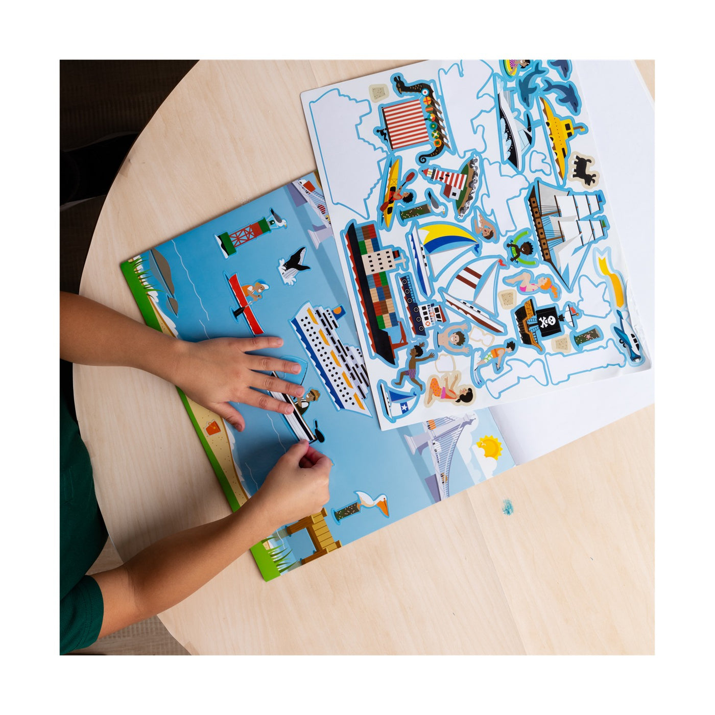 Melissa & Doug Arts and Crafts Vehicles Reusable Sticker Pads (20155933) - Fun Planet