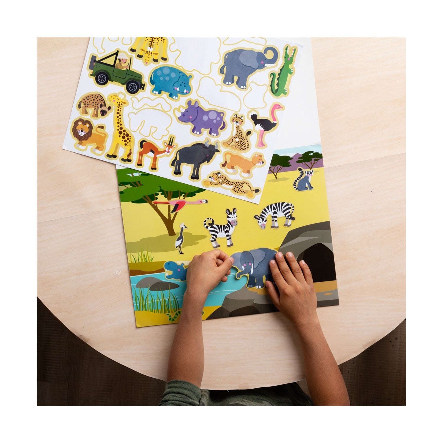 Melissa & Doug Arts and Crafts Habitats Reusable Sticker Pads (20155935) - Fun Planet