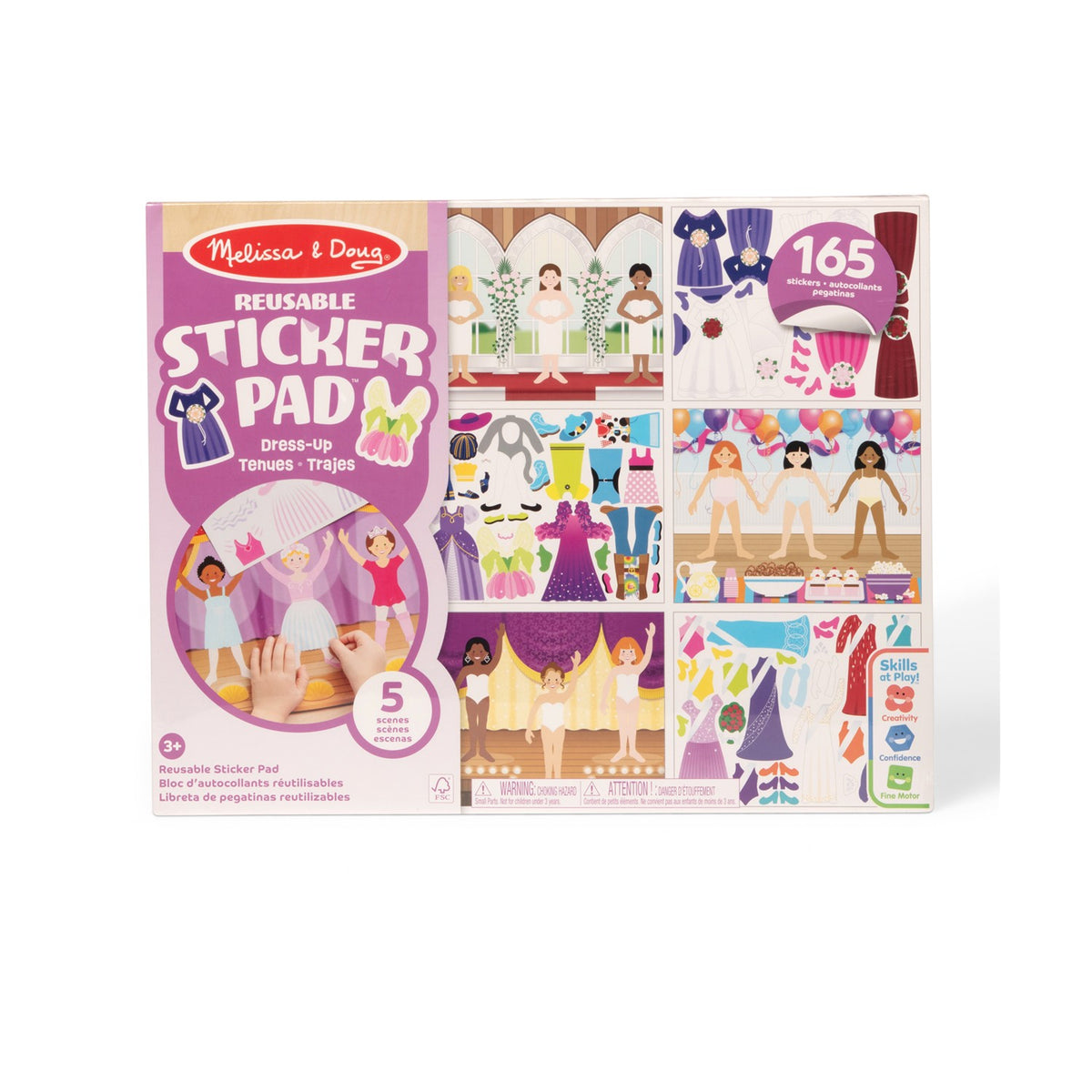 Melissa & Doug Arts and Crafts Dress-Up Reusable Sticker Pads (20155934) - Fun Planet