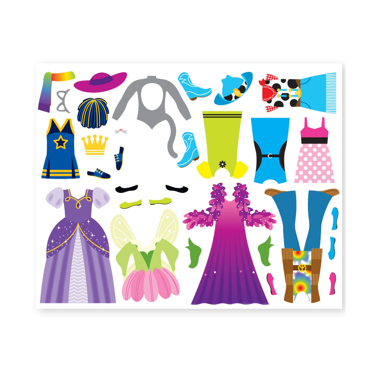 Melissa & Doug Arts and Crafts Dress-Up Reusable Sticker Pads (20155934) - Fun Planet