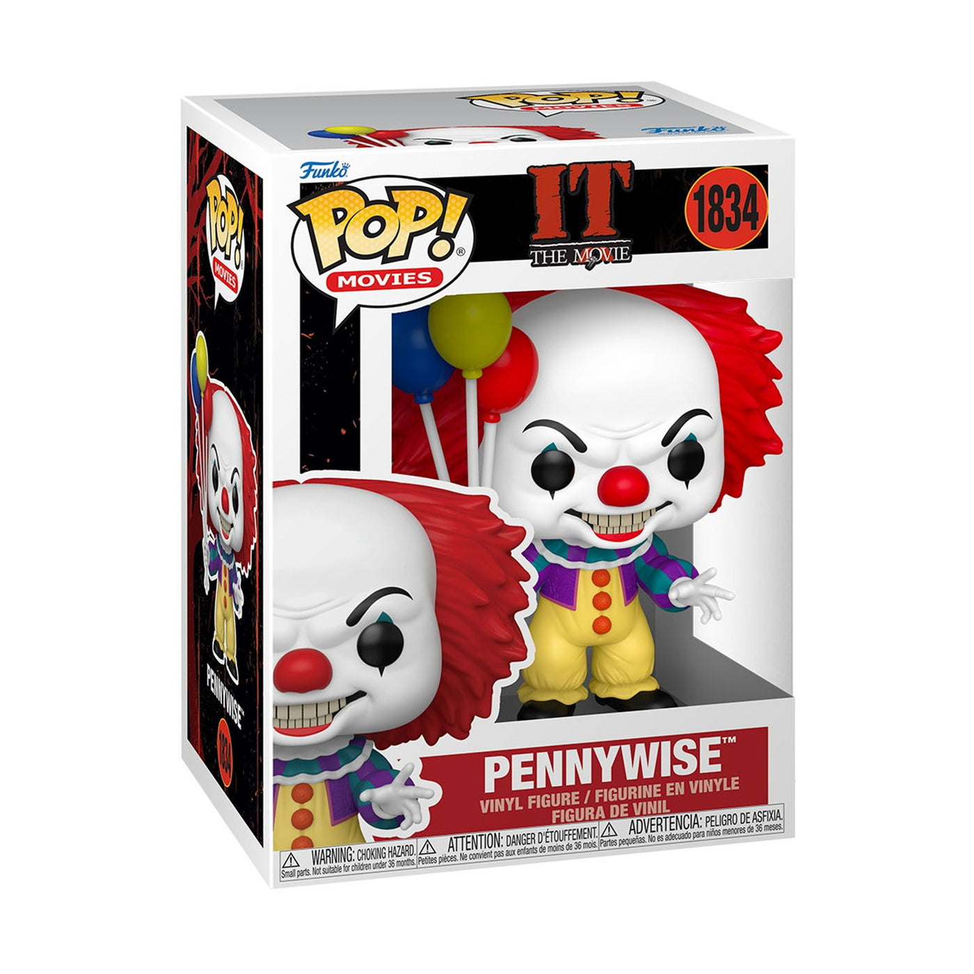 Funko Pop! Movies: IT The Movie - Pennywise 1990 #1834 Vinyl Figure (88354) - Fun Planet