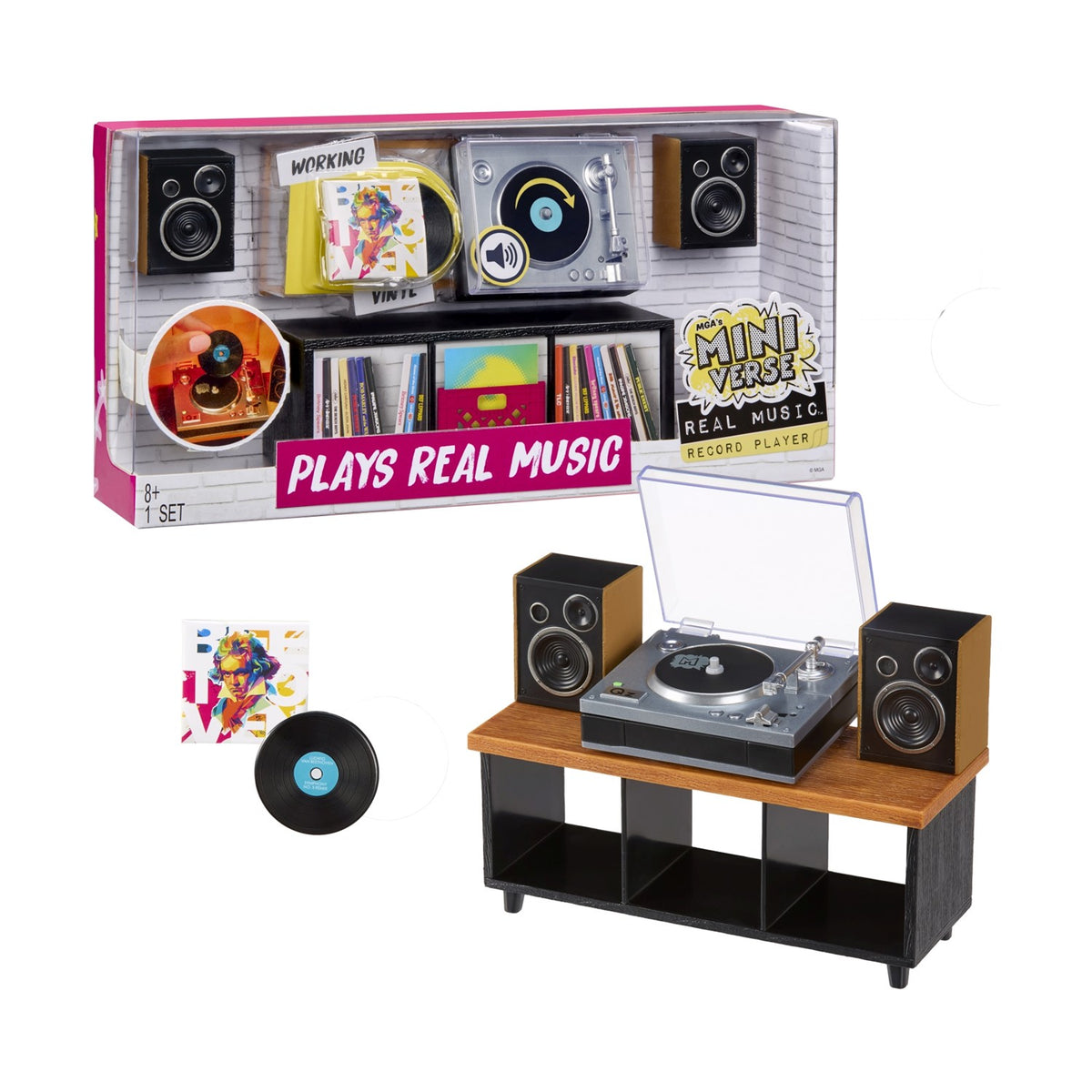 MGA Entertainment MGA's Miniverse Real Music Record Player Plays Real Music (254249)