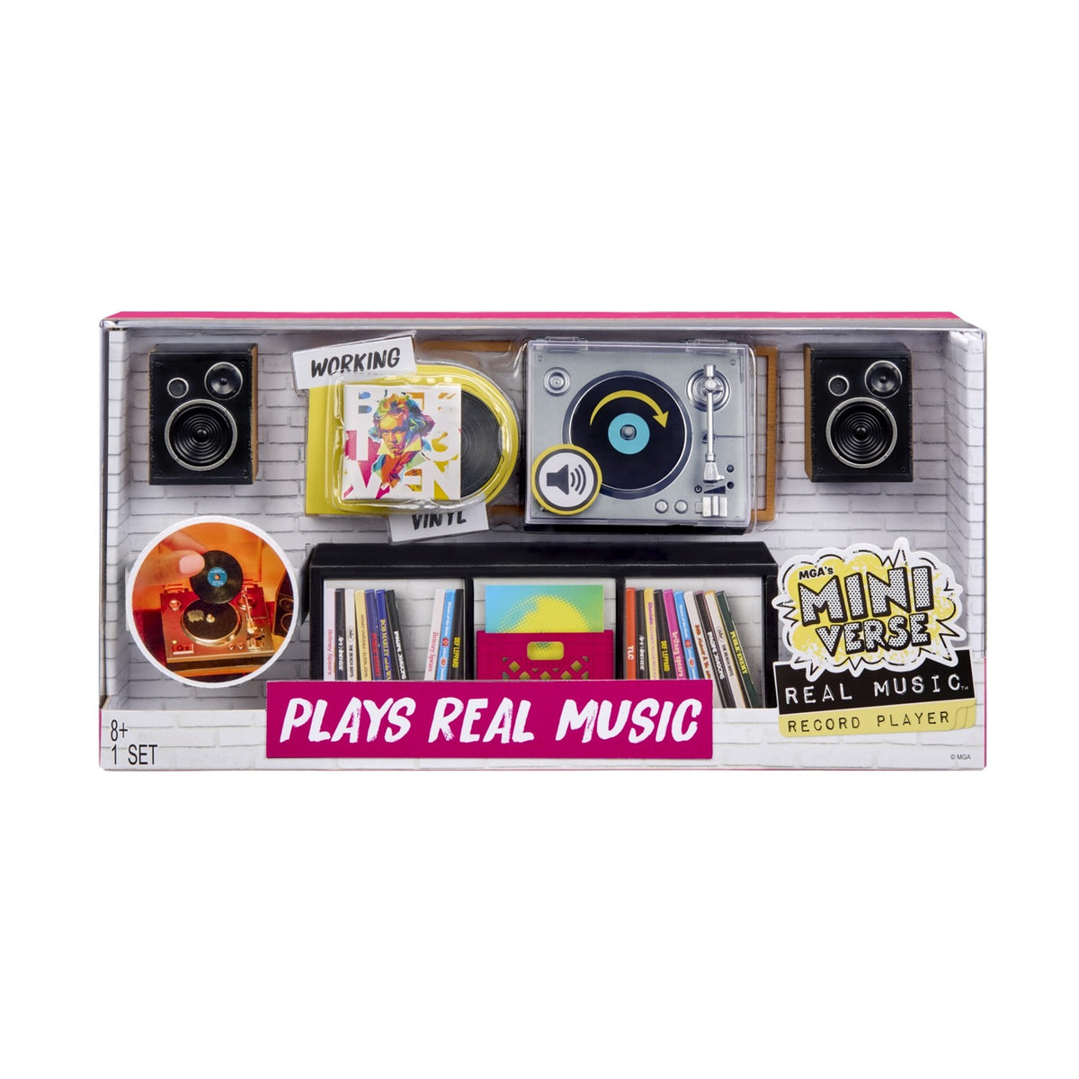 MGA Entertainment MGA's Miniverse Real Music Record Player Plays Real Music (254249)