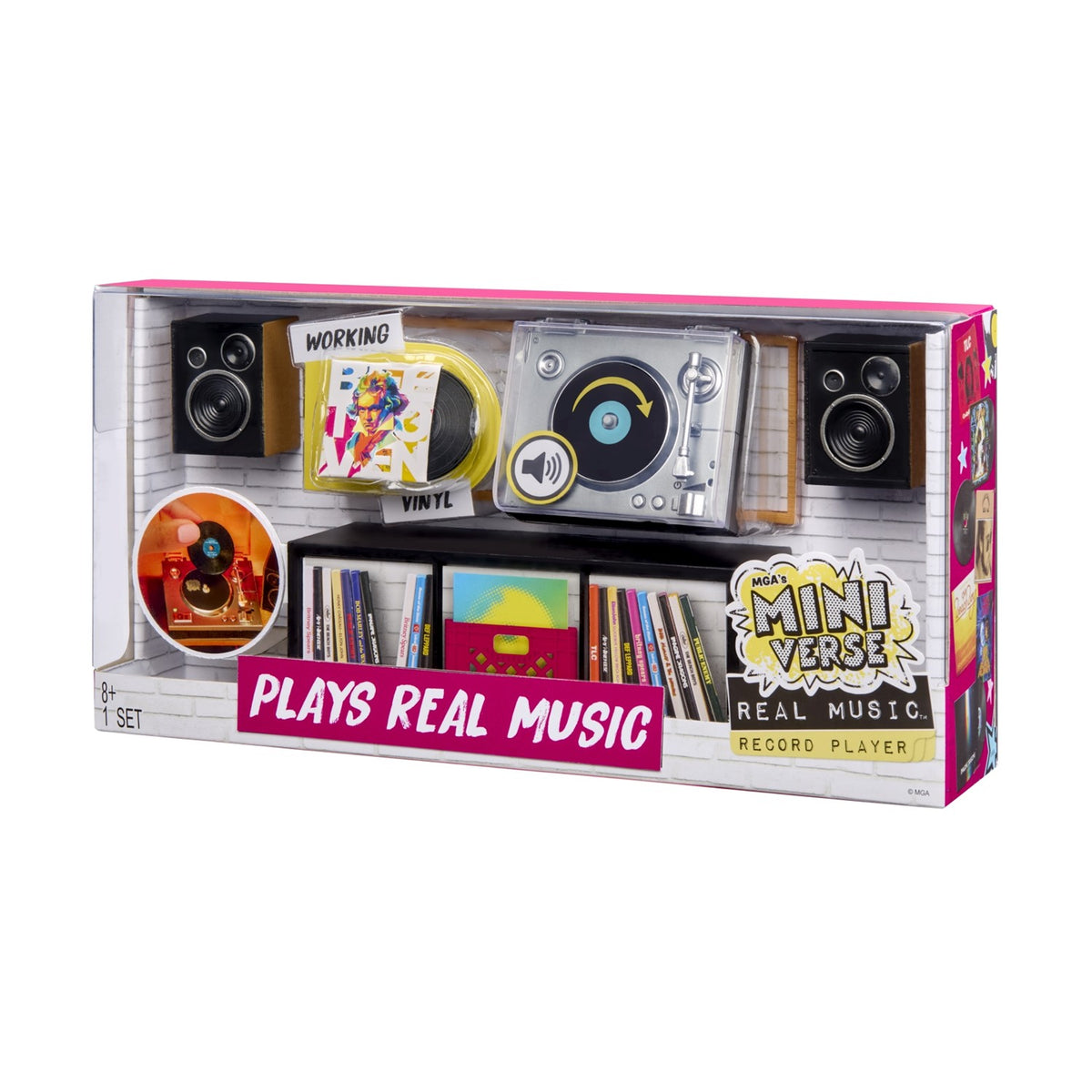 MGA Entertainment MGA's Miniverse Real Music Record Player Plays Real Music (254249)