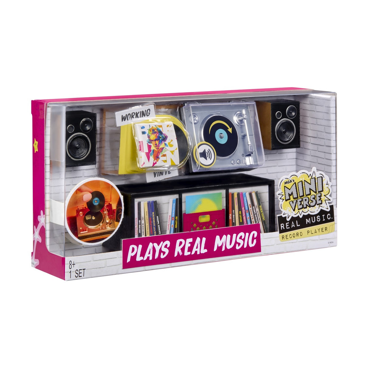 MGA Entertainment MGA's Miniverse Real Music Record Player Plays Real Music (254249)