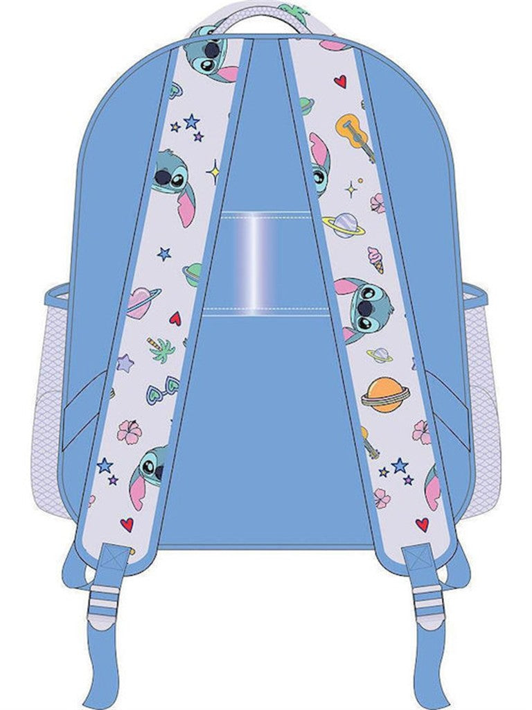 Σχολική Τσάντα Πλάτης Νηπίου 27x10x31εκ 2 Θήκες Disney Stitch Must (565772)