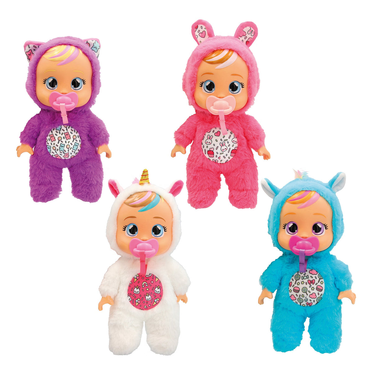 Cry Babies Tiny Cuddles Bunnies Interactive Doll Cries With Real Tears (4104-90853)