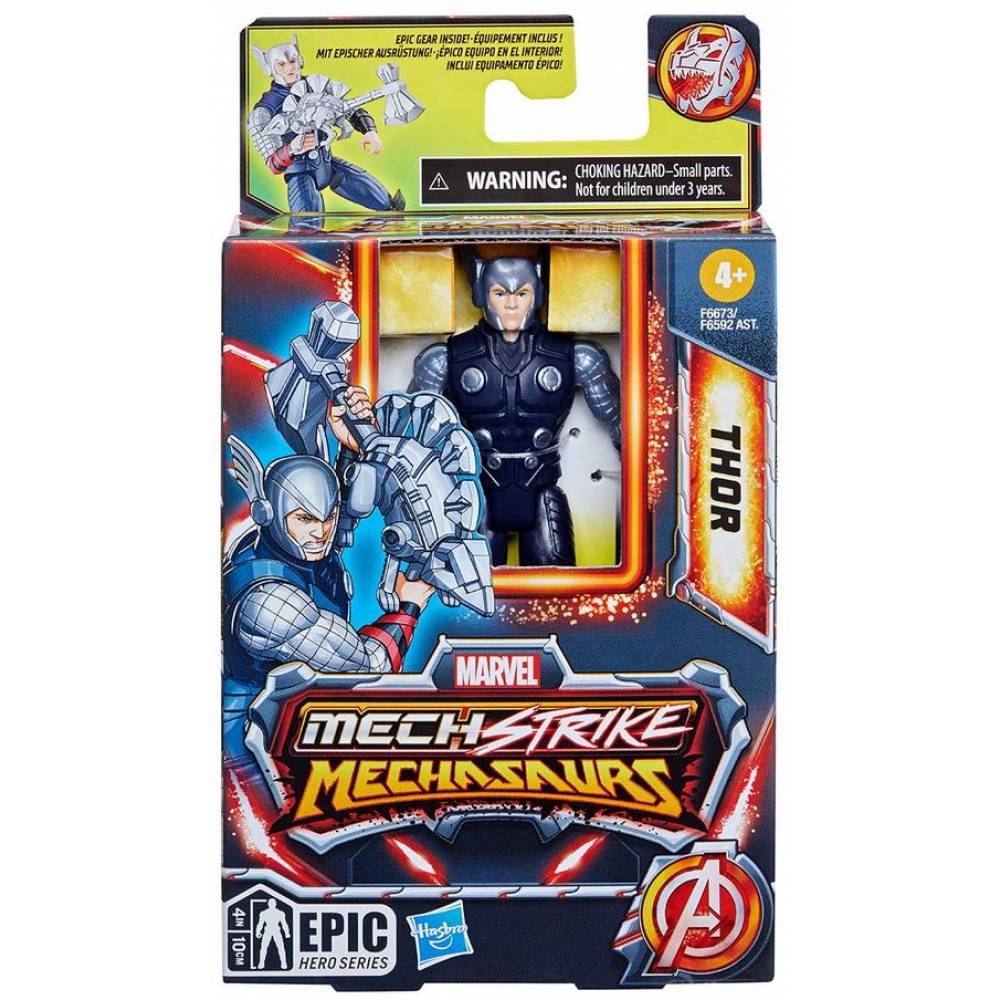 Marvel Mech Strike Mechasaurs Thor 6" Action Figure (F6673) - Fun Planet