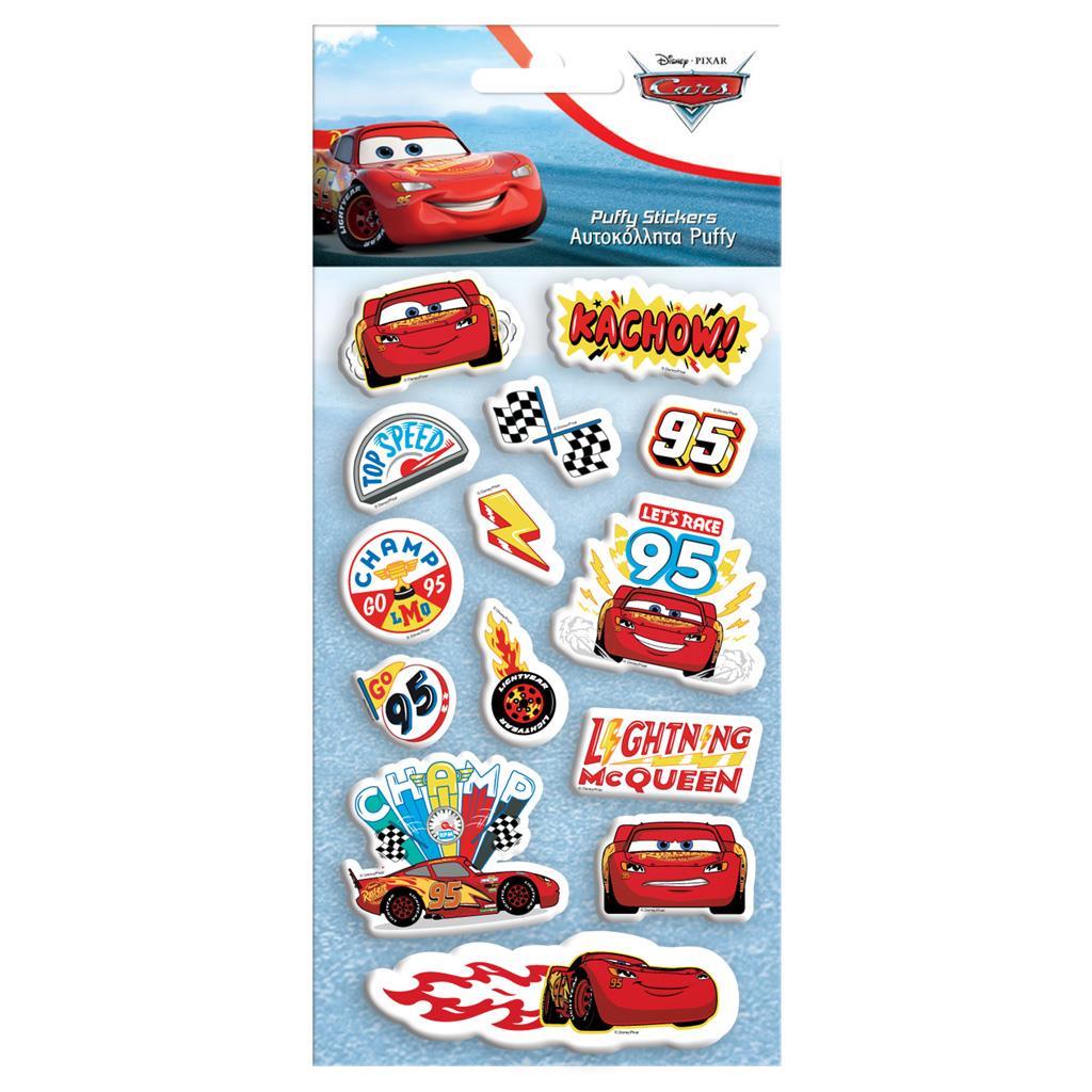 Αυτοκόλλητα Puffy 10x22εκ Disney Cars (564550) - Fun Planet