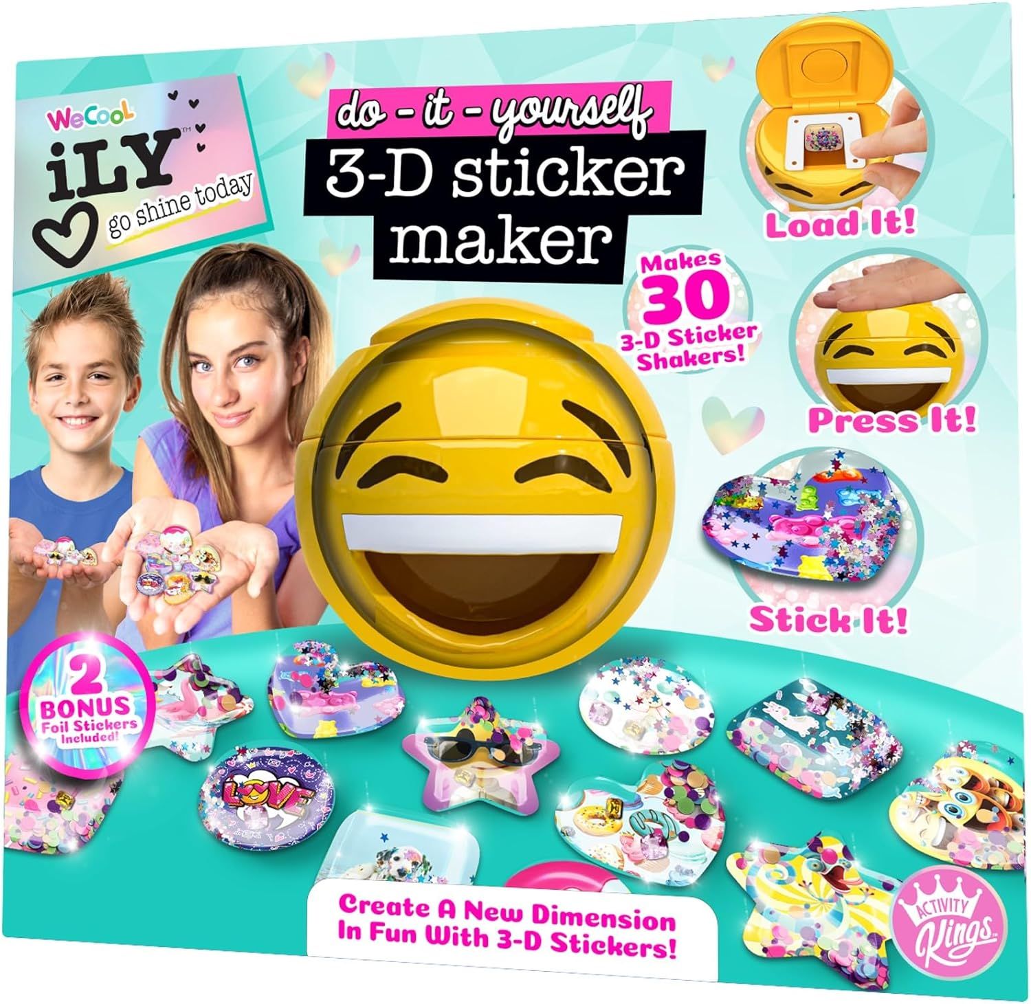 WT Ily Go Shine Today 3D Sticker Maker (112665) - Fun Planet