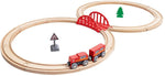 Hape Railway Ξύλινο Classic Figure 8 Τρένο Set (E3793A)