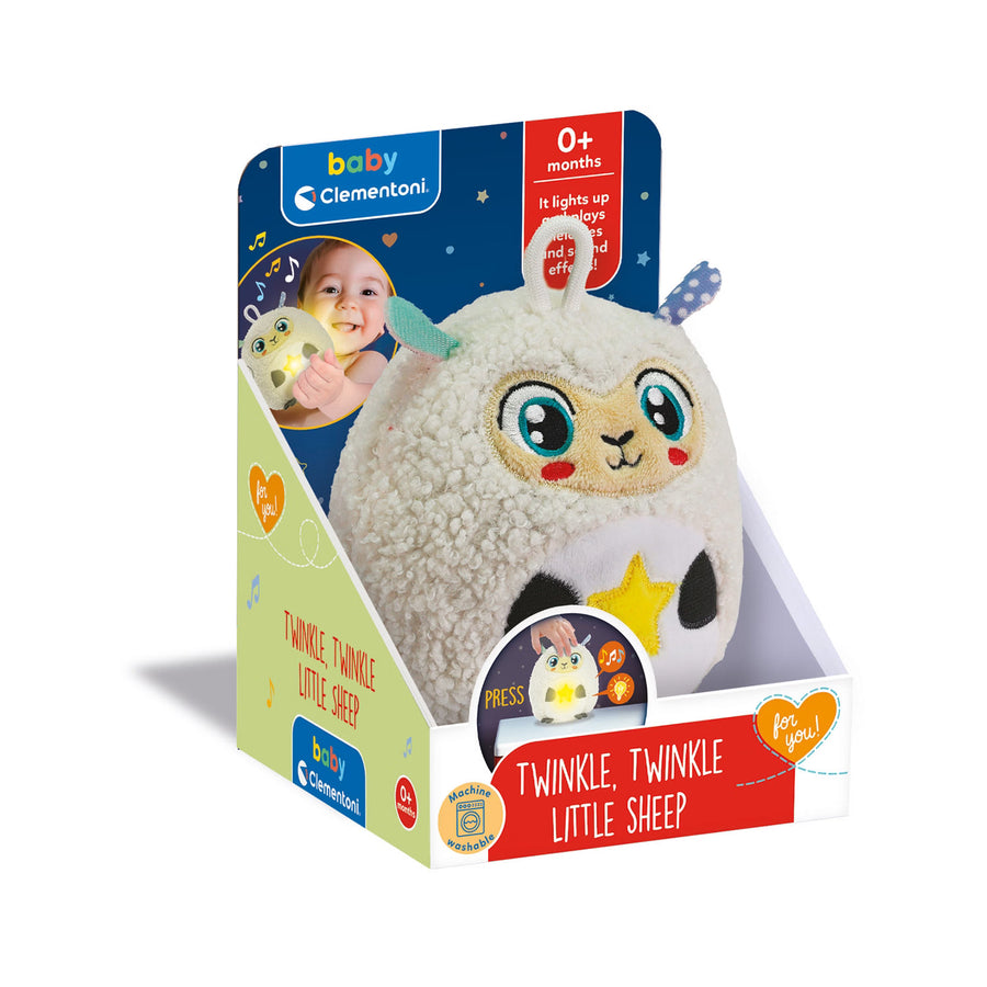 Βaby Clementoni Βρεφικό Παιχνίδι Twinkle Twinkle Προβατάκι με Φως & Ήχους (1000-17499) - Fun Planet
