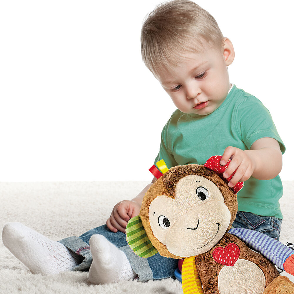 Baby Clementoni Βρεφικό Κρεμαστό Χνουδωτό Δραστηριοτήτων Μπο Μπο Το Μαϊμουδάκι (1000-63264) - Fun Planet