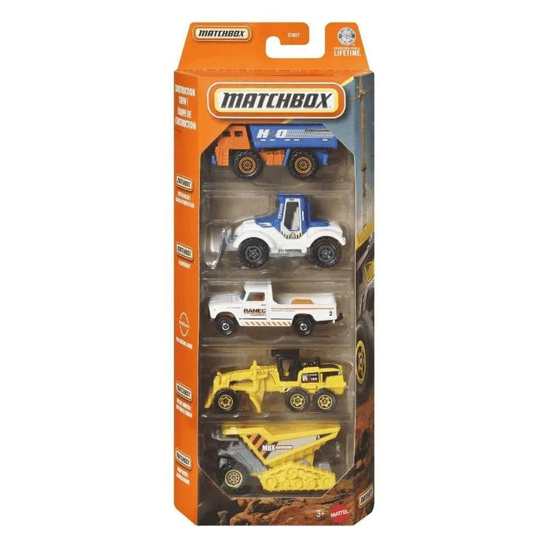 Matchbox Cars Set of 5 MBX Convertible Cruisers (JBX30)
