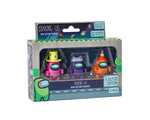 Among Us Mini Action Figures Ejected Edition 3 Pack S3 Purple/Yellow Hat - Purple/Cat Hat - Orange/Cone Hat (AU6303) - Fun Planet
