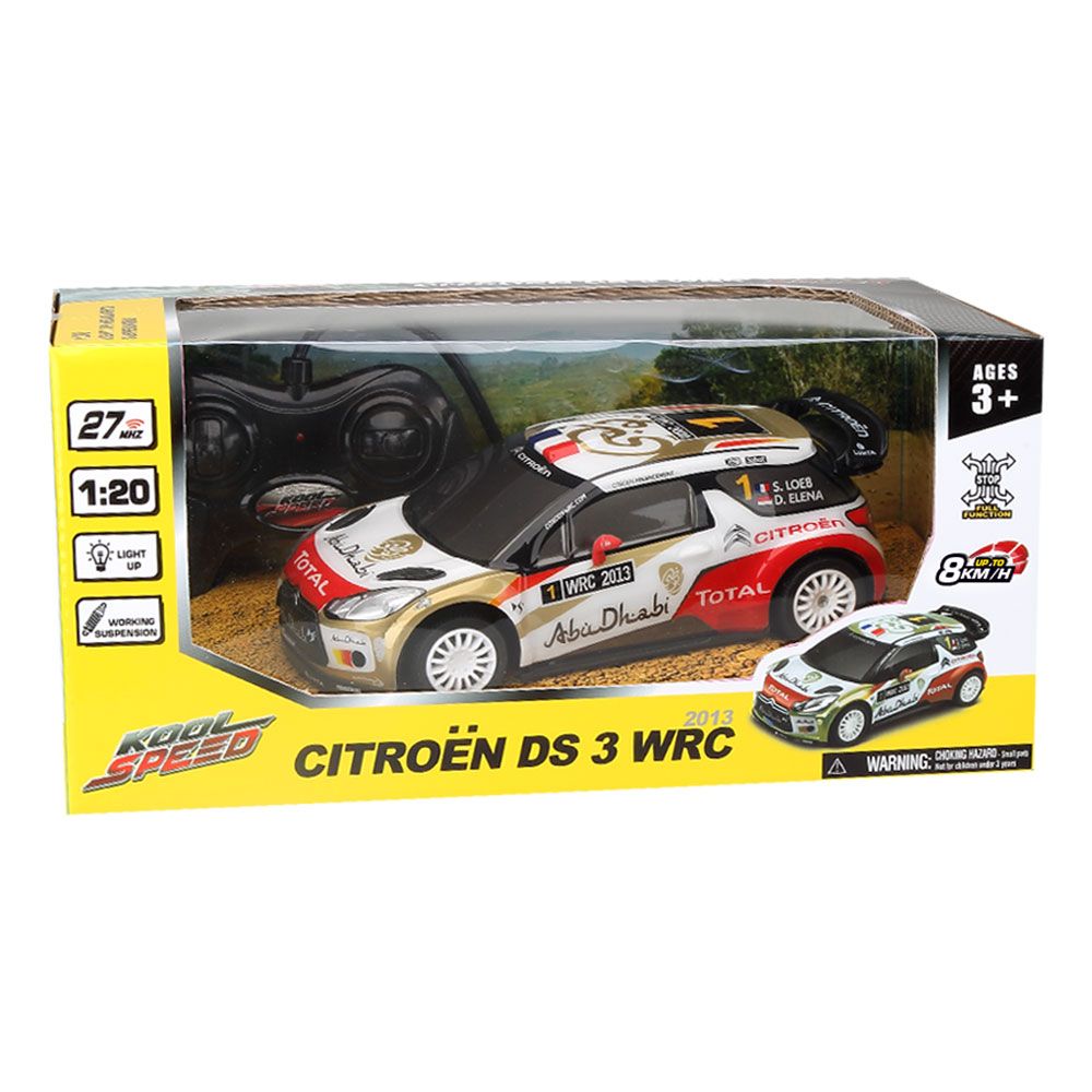 Kool Speed Τηλεκατευθυνόμενο Rally Official WRC 1:20 PVC Citroen DS 3 WRC (10449)