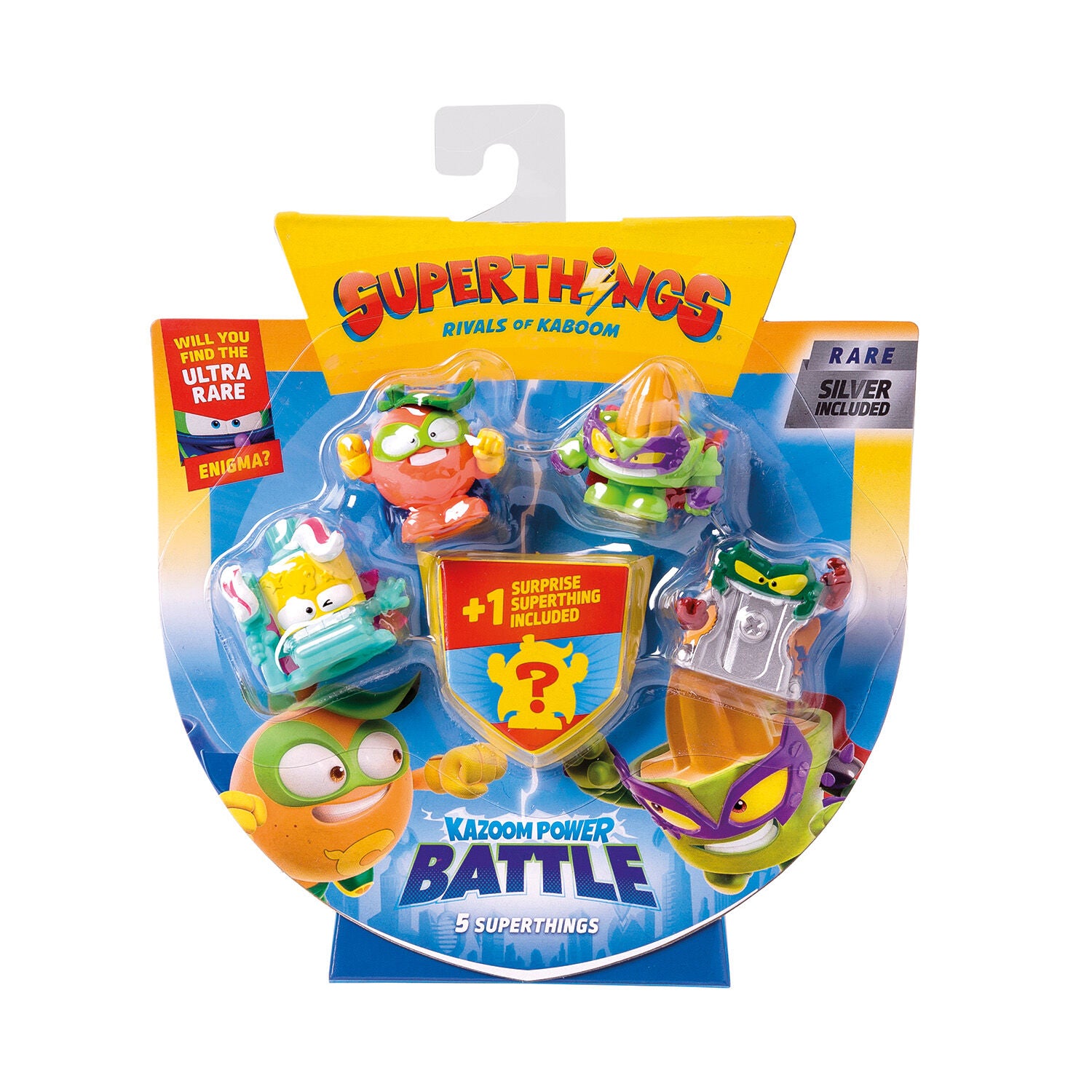 Superthings Μικροπλάσματα Kazoom Power Battle Blister 4+1 Φιγούρες (1013-61608) - Fun Planet