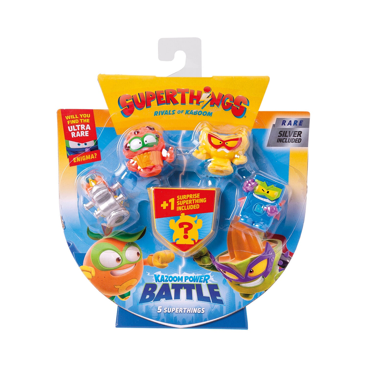 Superthings Μικροπλάσματα Kazoom Power Battle Blister 4+1 Φιγούρες (1013-61608) - Fun Planet