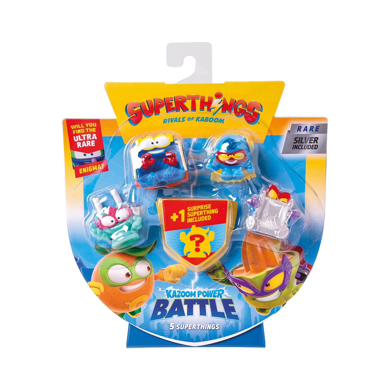 Superthings Μικροπλάσματα Kazoom Power Battle Blister 4+1 Φιγούρες (1013-61608) - Fun Planet