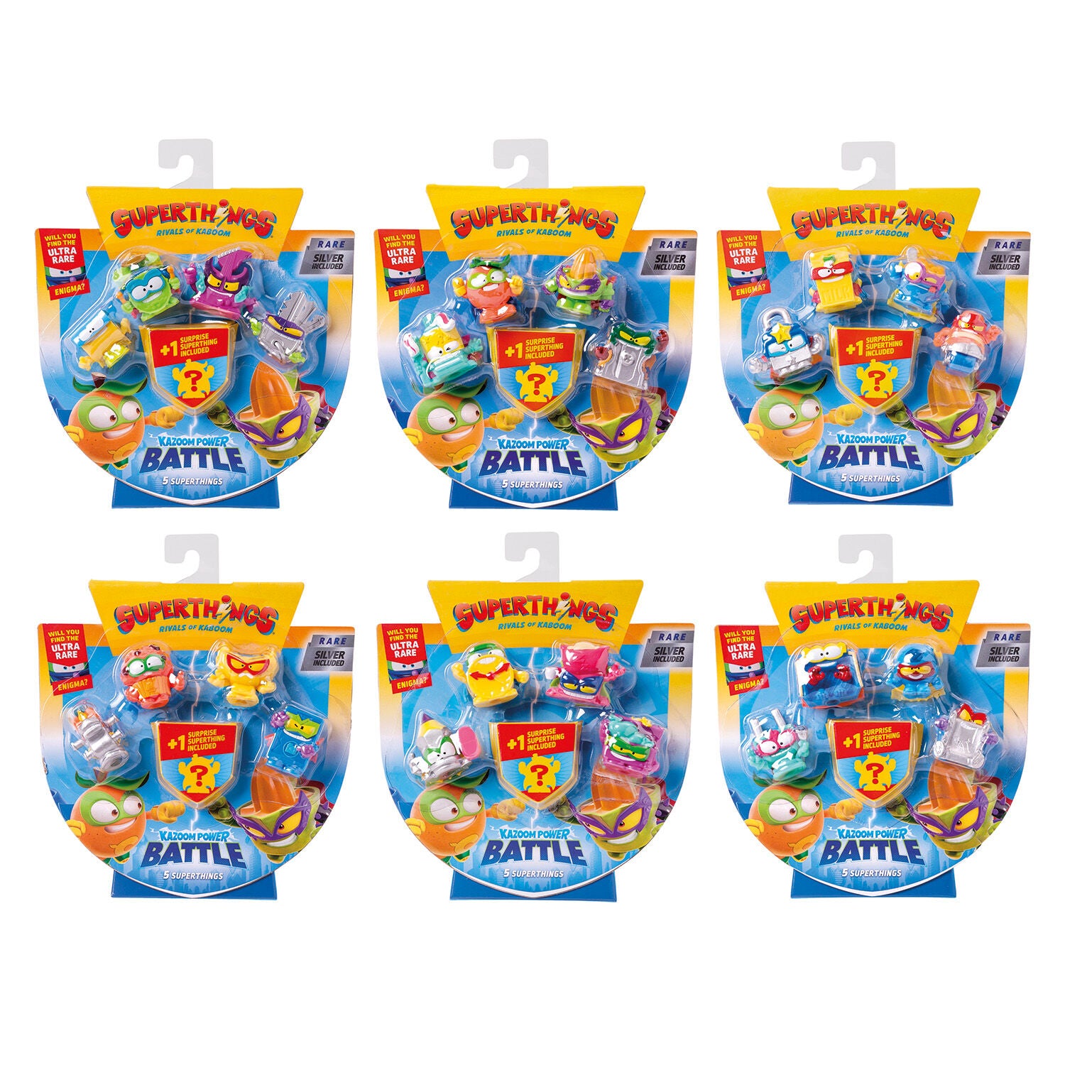 Superthings Μικροπλάσματα Kazoom Power Battle Blister 4+1 Φιγούρες (1013-61608) - Fun Planet