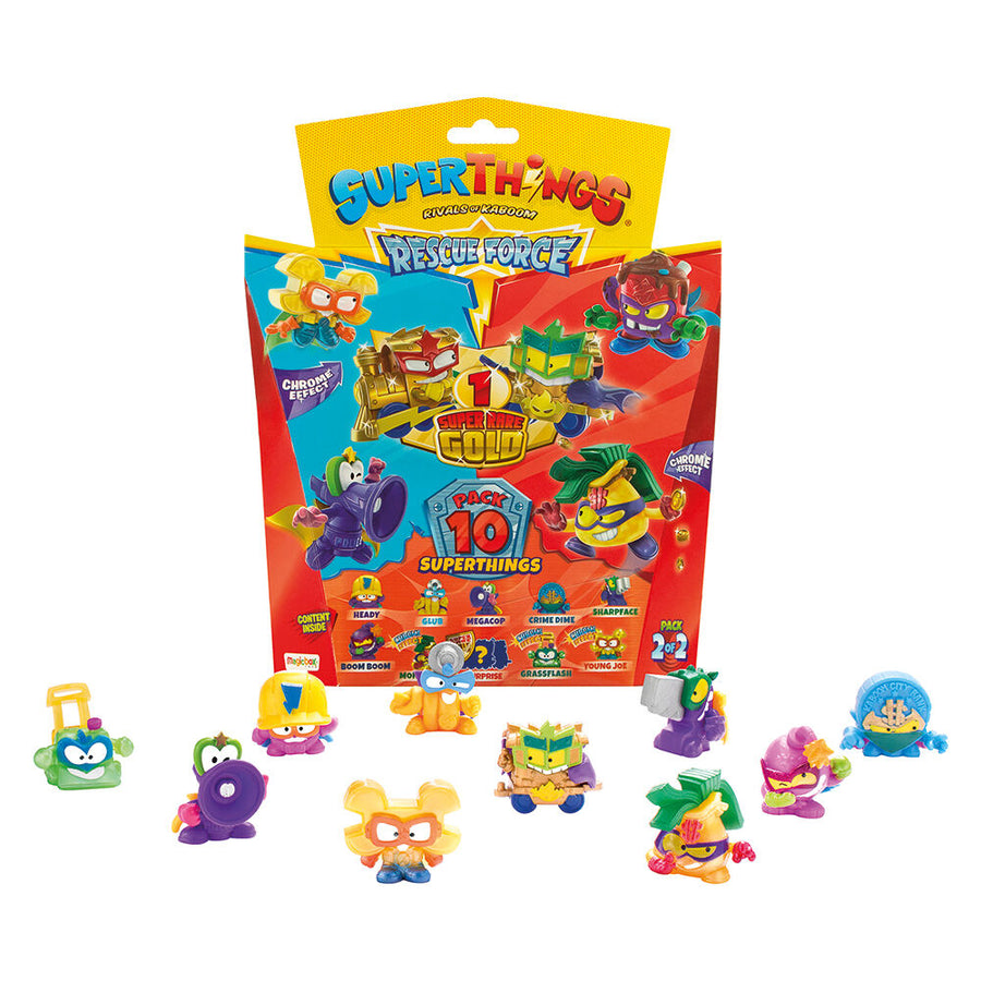 Superthings Μικροπλάσματα Rescue Force Blister 9+1 Φιγούρες (1013-61137) - Fun Planet