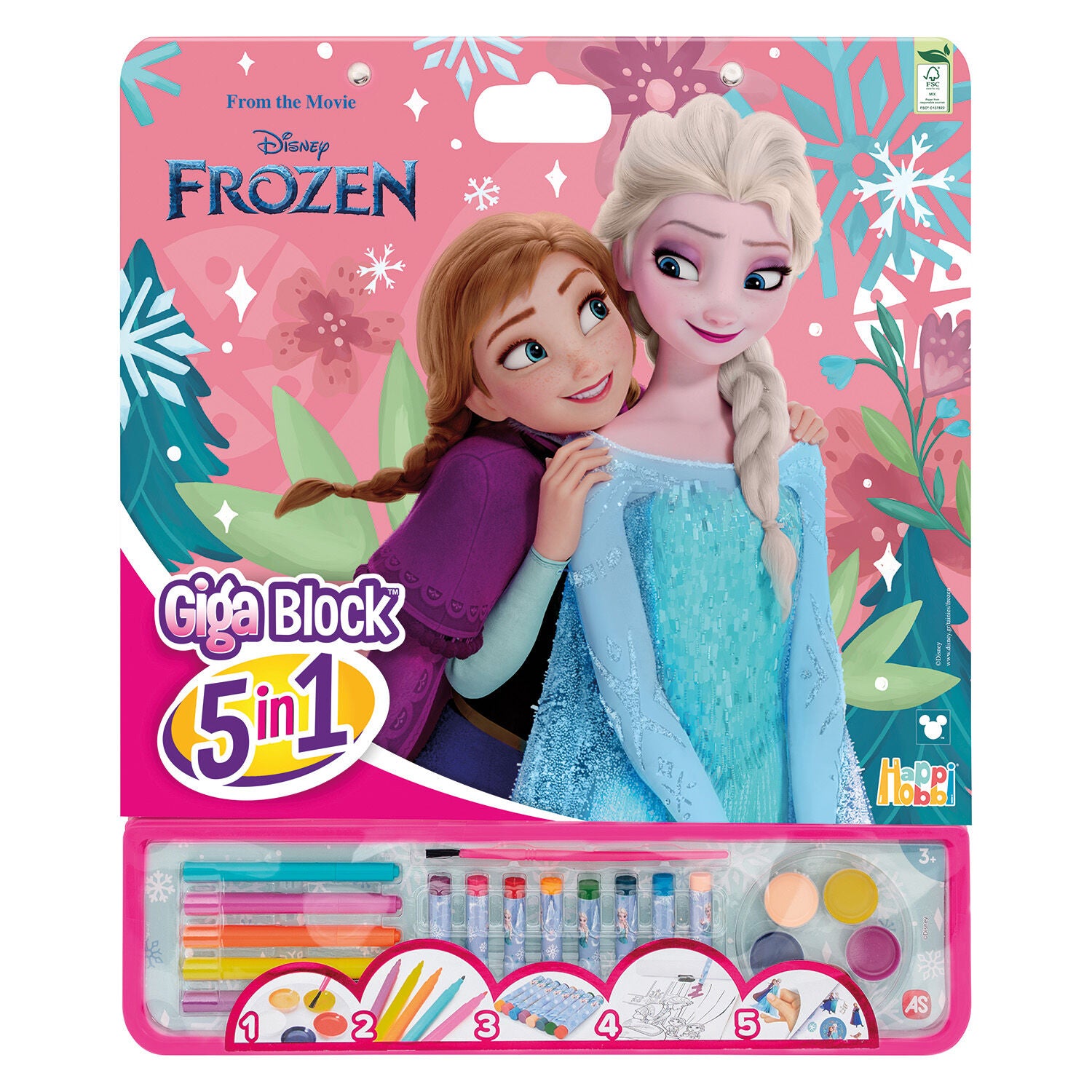 Giga Block Σετ Ζωγραφικής Disney Frozen 5 Σε 1 (1023-62759)