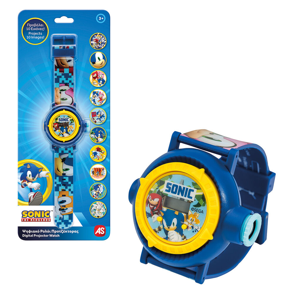 Παιδικό Ψηφιακό Ρολόι Προτζέκτορας Sonic (1027-64241) - Fun Planet