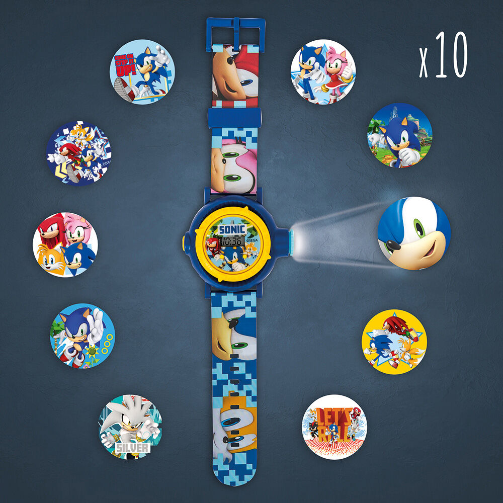 Παιδικό Ψηφιακό Ρολόι Προτζέκτορας Sonic (1027-64241) - Fun Planet