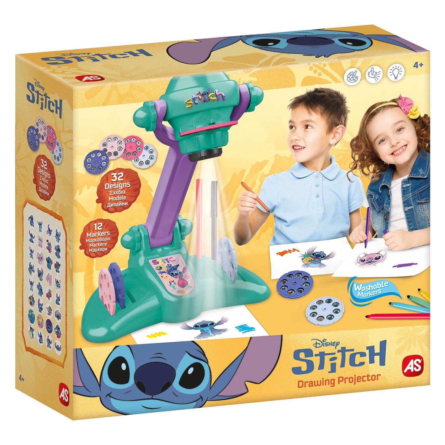AS Προτζέκτορας Ζωγραφικής Disney Stitch (1028-54004)