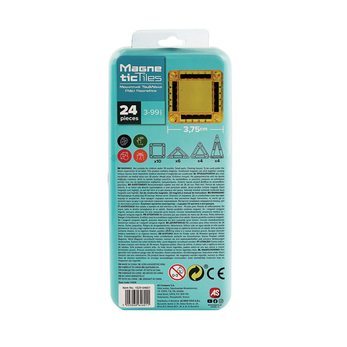 Geomag Magnetic Tiles Gems 44pcs (PF.224.102.00)