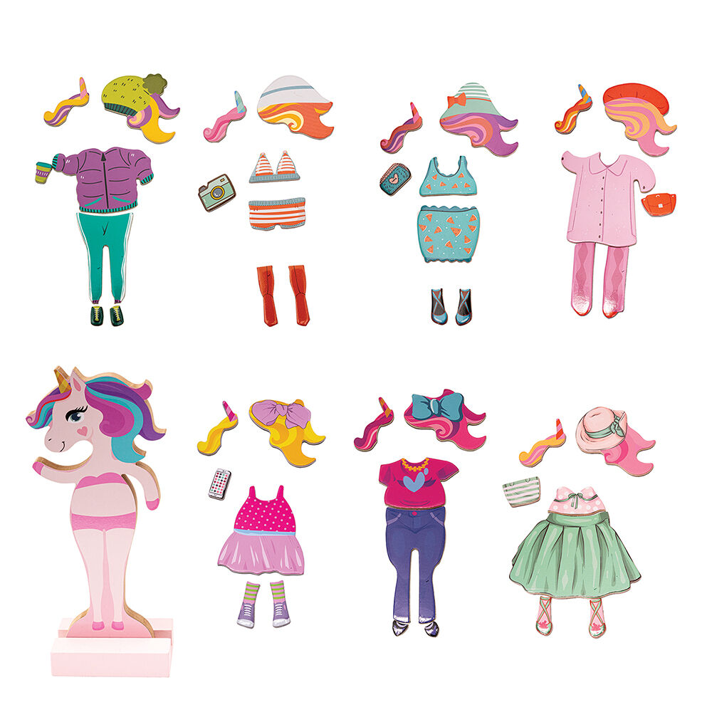 AS Magnet Box Fantasy Dreams Dress-Up 46 Εκπαιδευτικοί Ξύλινοι Μαγνήτες (1029-64059) - Fun Planet