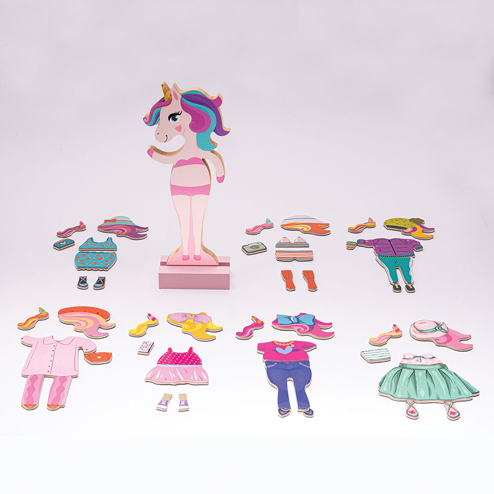 AS Magnet Box Fantasy Dreams Dress-Up 46 Εκπαιδευτικοί Ξύλινοι Μαγνήτες (1029-64059) - Fun Planet