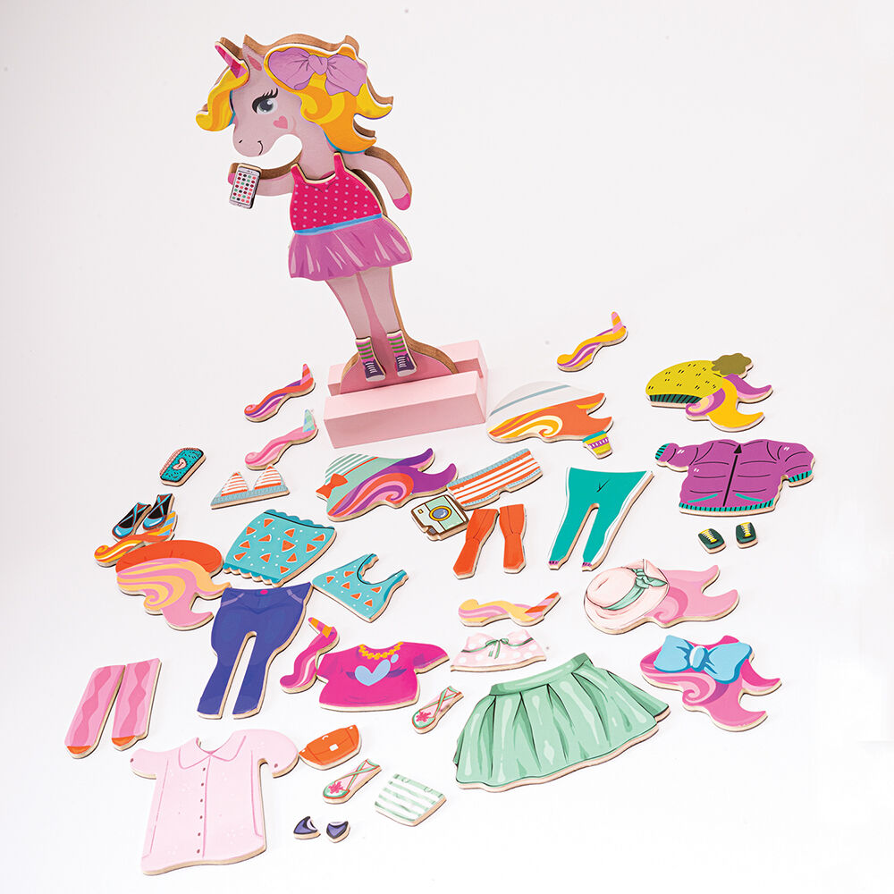 AS Magnet Box Fantasy Dreams Dress-Up 46 Εκπαιδευτικοί Ξύλινοι Μαγνήτες (1029-64059) - Fun Planet