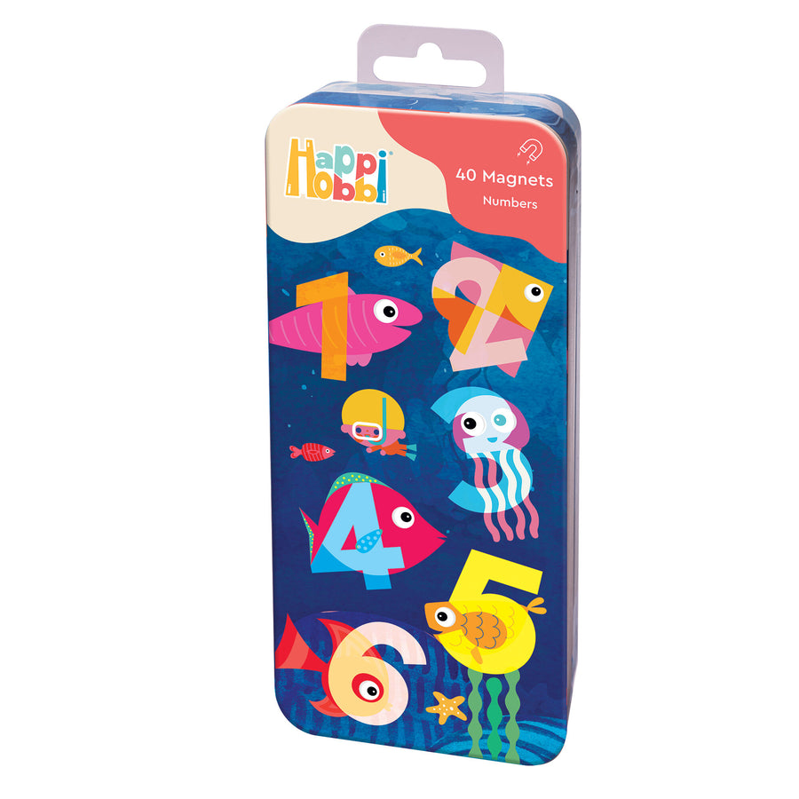 HappiHobbi Magnet Tin Αριθμοί Εκπαιδευτικοί Χάρτινοι Μαγνήτες (1029-64070) - Fun Planet